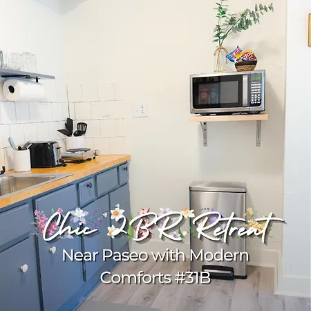 Villa Chic 2Br Retreat Near Paseo #31B à Oklahoma City Extérieur photo